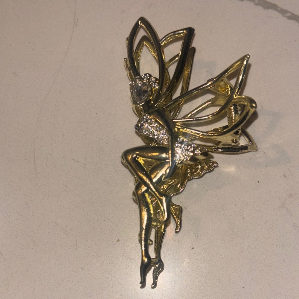 Elegant Gold Fairy Hair Clip/and earrings♥️